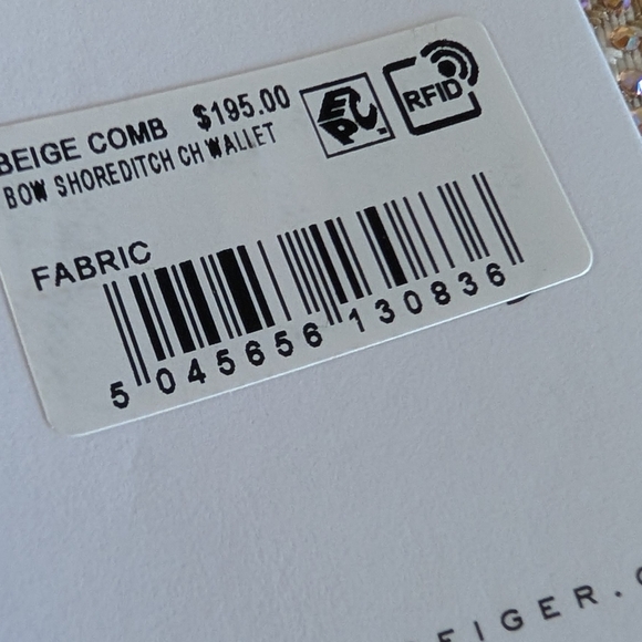 Kurt Geiger London Shoredicht Bow Wallet Beige Comb Shoulder Rightstone Bag New - Picture 10 of 14